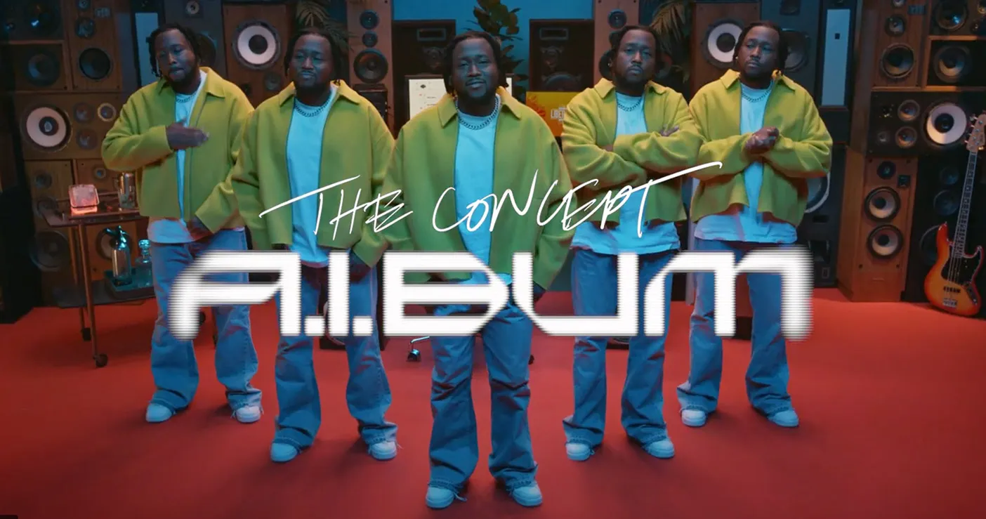 Campaign visual from Bacardi’s The Concept A.I.bum.