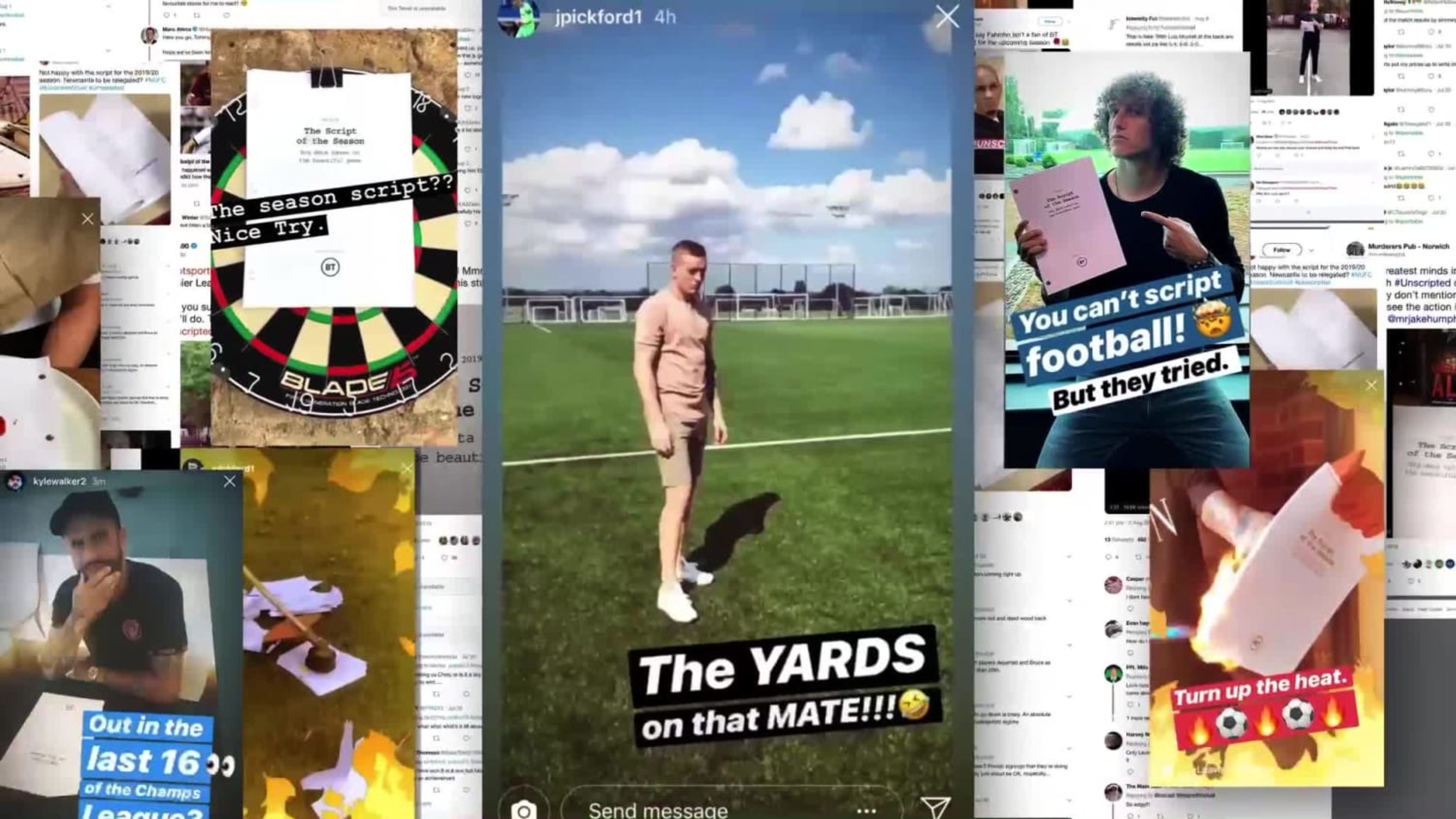 Still from BT Sport’s Unscripted football campaign film.