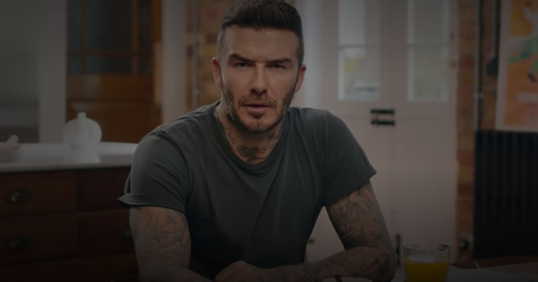 David Beckham in Malaria Must Die campaign film.