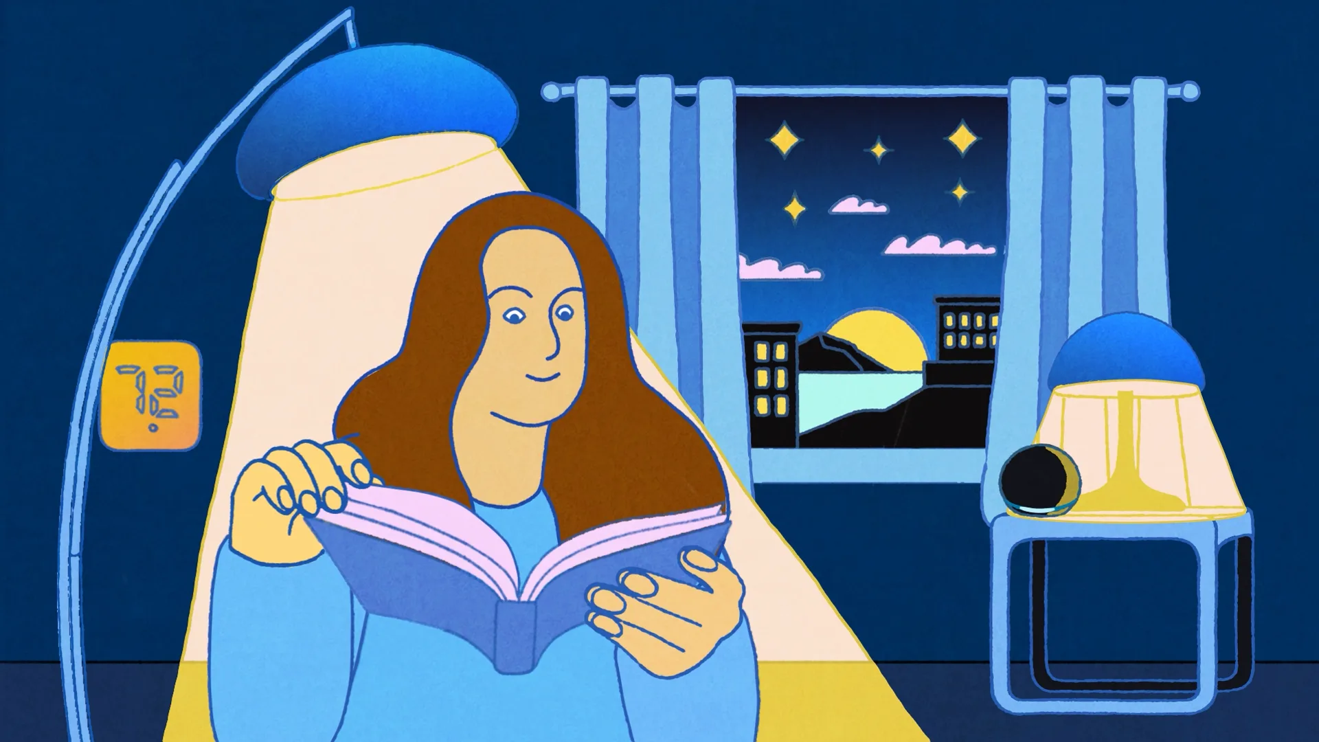 Colourful animated Alexa campaign frame.